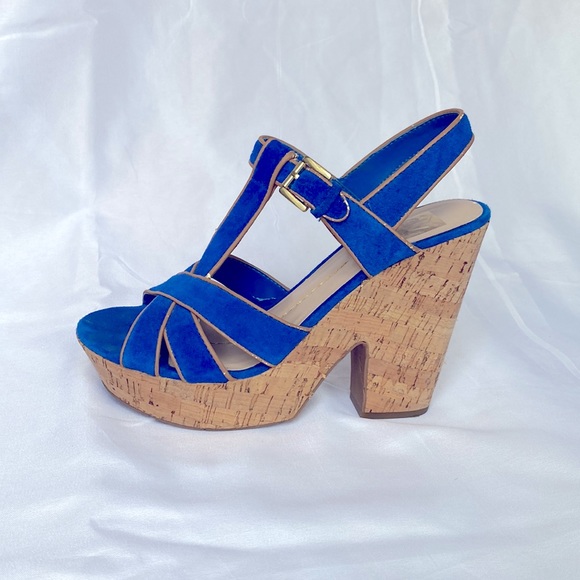 Dolce Vita Cobalt Blue Wedges, size 8.5 - Picture 3 of 4